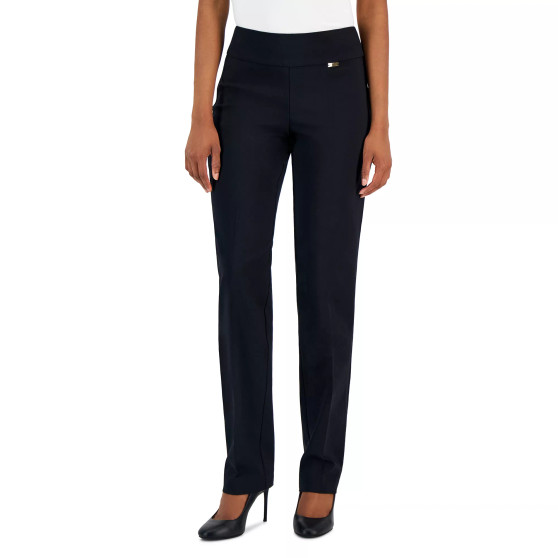 Women's Tummy-Control Pull-On Straight-Leg Pants, Created for Macy's