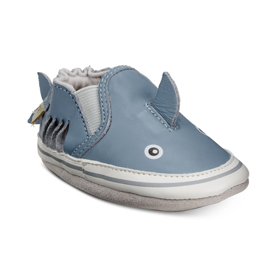 Baby Boys Sebastian Shark Soft Sole Shoes