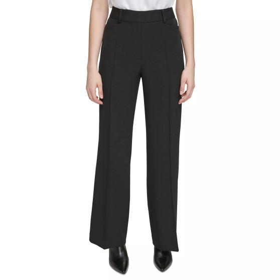 Women's Pleat-Front Flared-Leg Pants