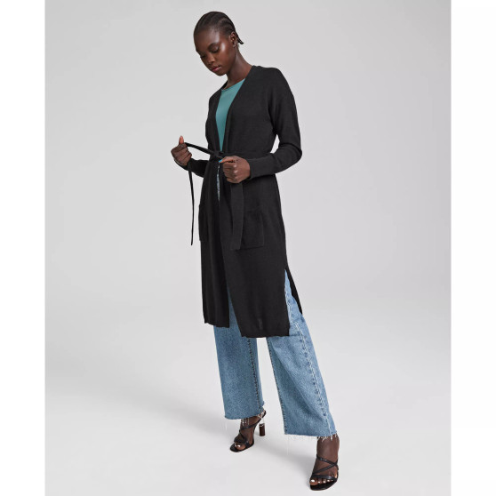 Women's 100% Cashmere Belted Cardigan, Created for Macy's