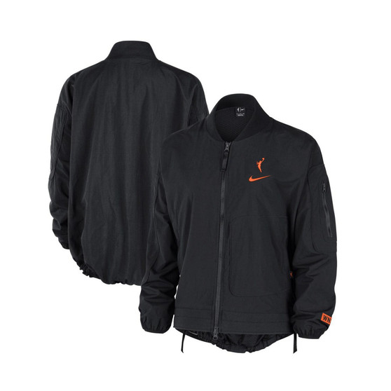 Women's Black WNBA Logo Full-Zip Jacket