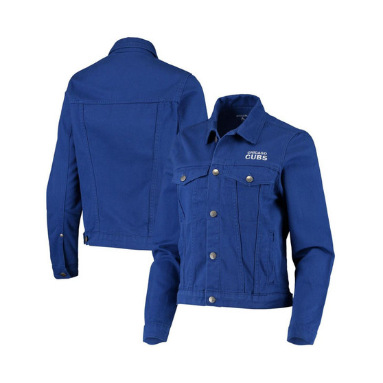 Women's Royal Chicago Cubs Flare Full-Button Jacket