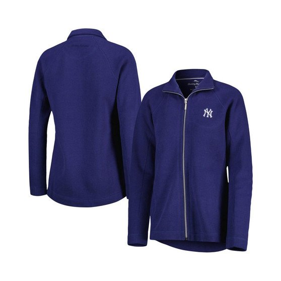 Women's Navy New York Yankees Aruba Raglan Full-Zip Jacket