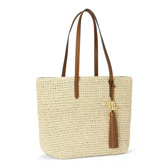 Crochet-Straw Medium Whitney Tote