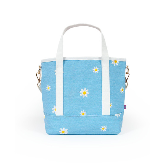 Daisy Medium, 100% Cotton Canvas Carryall Tote Bag