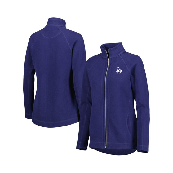 Women's Royal Los Angeles Dodgers Aruba Raglan Full-Zip Jacket