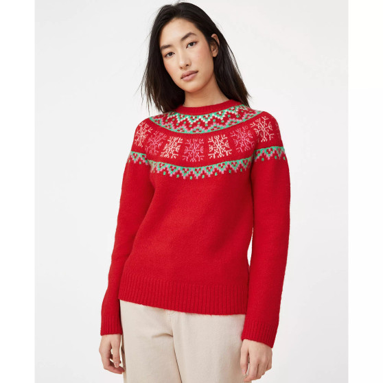 Women's Christmas Crew Neck Sweater