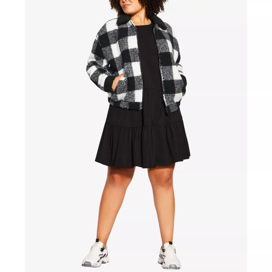 Plus Size Trendy Scottie Jacket