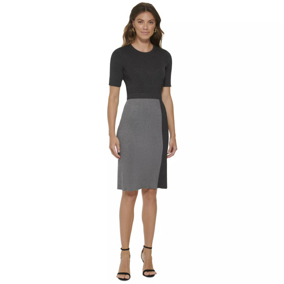 Women's Colorblocked Sweater Dress
