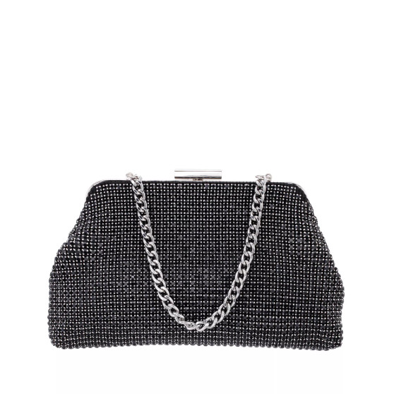 Women's All Over Crystal Frame Satchel