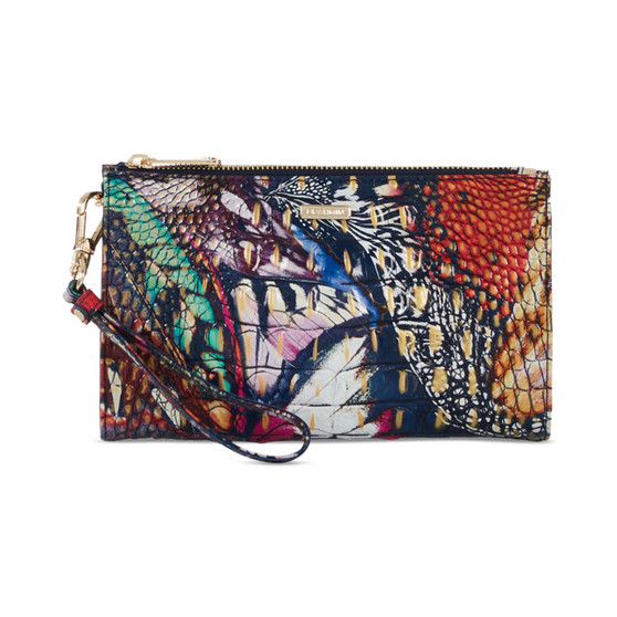 Daisy Melbourne Embossed Leather Clutch