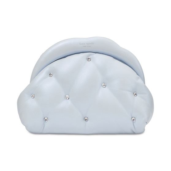 Shade Pearlized Smooth Leather Cloud Clutch