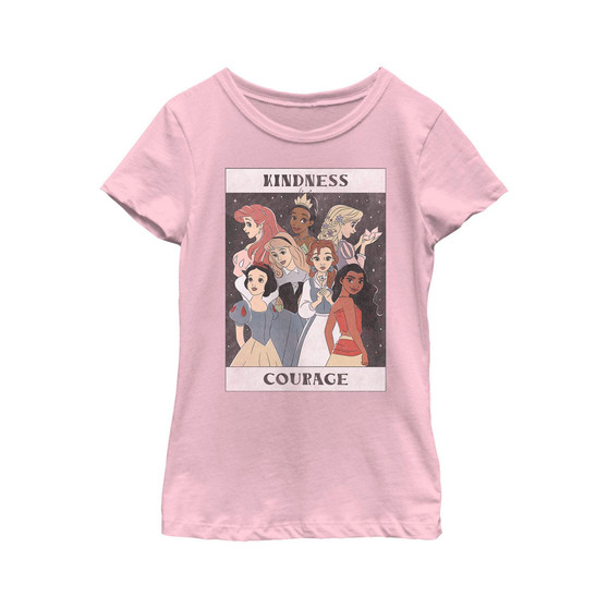 Girl's Princesses Kindness and Courage Poster Child T-Shirt
