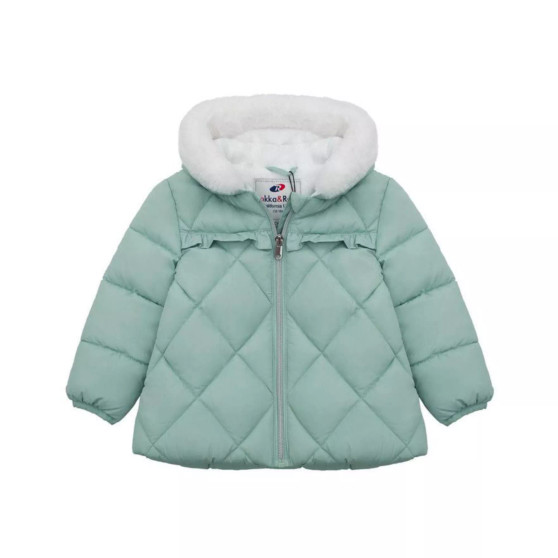 Baby Girls' Soft Lining Hooded Puffer Jacket