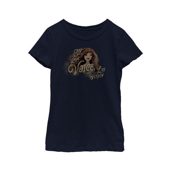 Girl's The Little Mermaid Ariel My True Voice Lies Within  Child T-Shirt