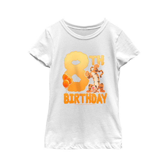 Girl's Winnie the Pooh Tigger 8th Birthday  Child T-Shirt