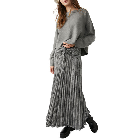 Women's Jamie Exposed-Seam Dropped-Shoulder Sweater