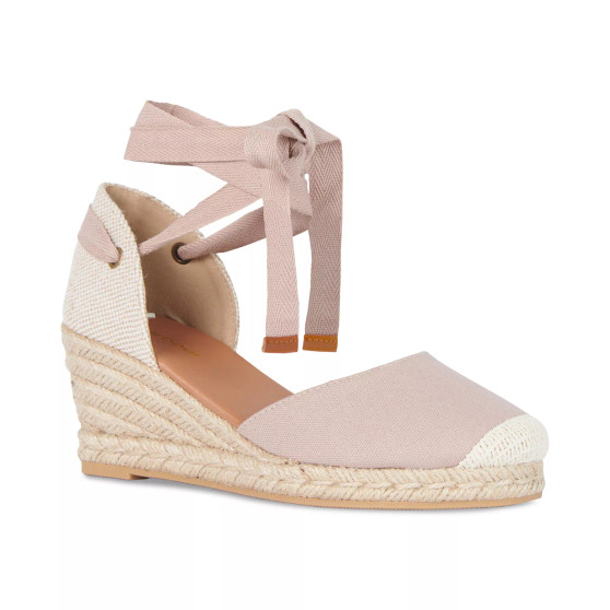 Women's Candice Ankle-Tie Espadrille Wedge Sandals