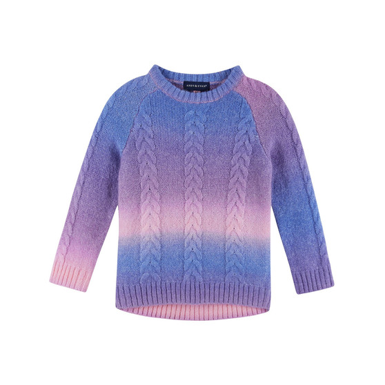Child Girls Ombre Sweater