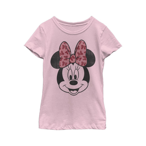 Girl's Mickey Friends Minnie Face Child T-Shirt