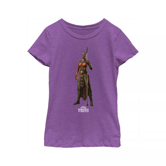 Girl's Black Panther: Wakanda Forever Okoye Standing Tall  Child T-Shirt