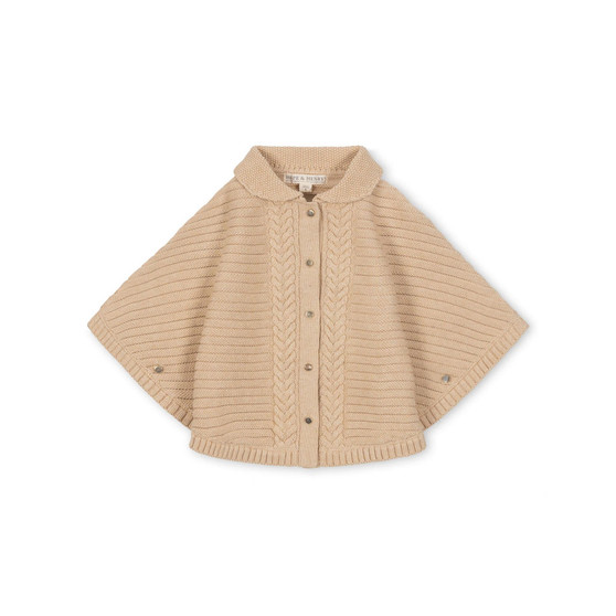 Girls' Button Front Rib Sweater Cape, Kids