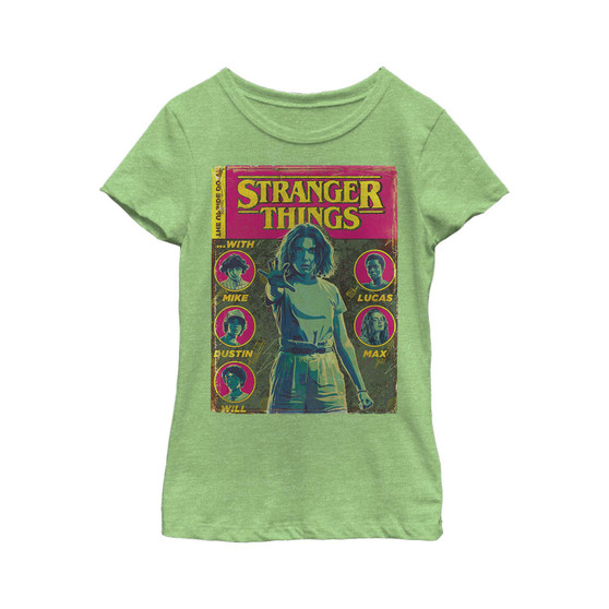 Girl's Stranger Things Vintage Comic Book Cover  Child T-Shirt