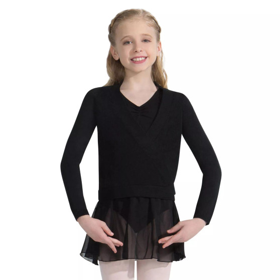 Little and Big Girls Wrap Sweater