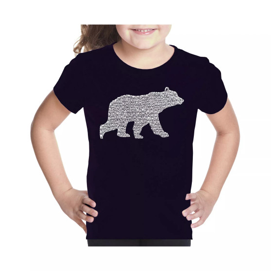 Big Girl's Word Art T-shirt - Mama Bear