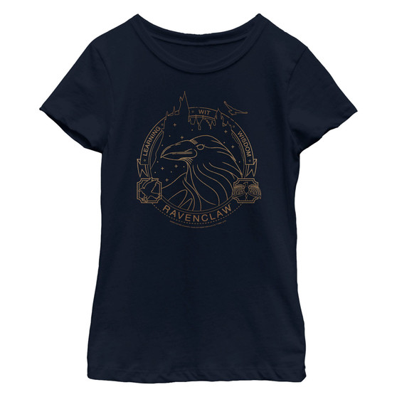 Girl's Harry Potter Ravenclaw House Emblem Child T-Shirt