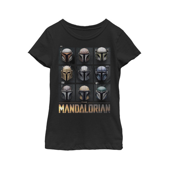 Girl's Star Wars: The Mandalorian Helmet Box Up Child T-Shirt