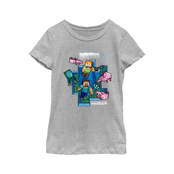 Girl's Minecraft Under the Sea  Child T-Shirt