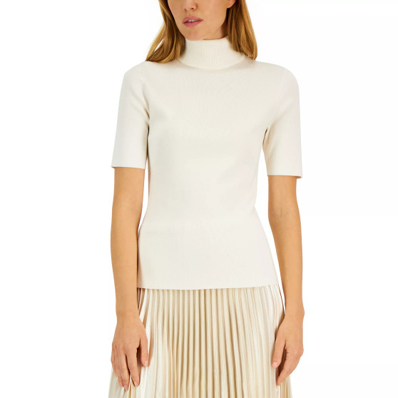 Women's Turtleneck Half-Sleeve Sweater