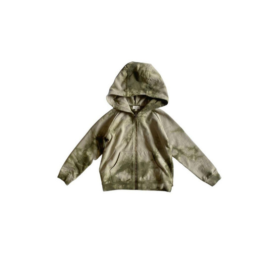 Child Boy and Child Girl Organic Cotton Tie-Dye Zip-Up Hoodie