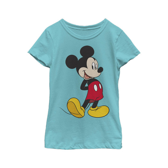 Girl's Mickey & Friends Smiling Mickey mouse Portrait  Child T-Shirt