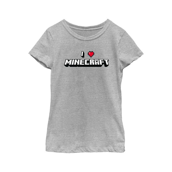 Girl's Minecraft I Heart Minecraft  Child T-Shirt