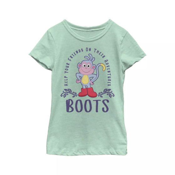 Girl's Dora the Explorer Adventurous Boots  Child T-Shirt