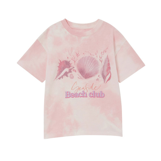 Little Girls Stevie Short Sleeves Embellished T-shirt