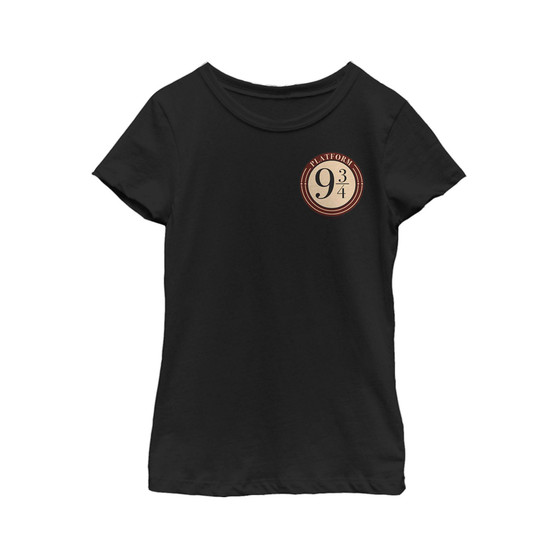 Girl's Harry Potter Platform 9 3/4 Logo Badge Child T-Shirt
