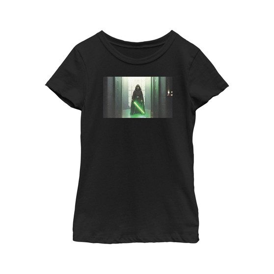 Girl's Star Wars: The Mandalorian Luke Skywalker Lightsaber Child T-Shirt