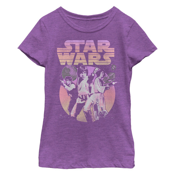 Girl's Star Wars Classic Trio Scene Child T-Shirt