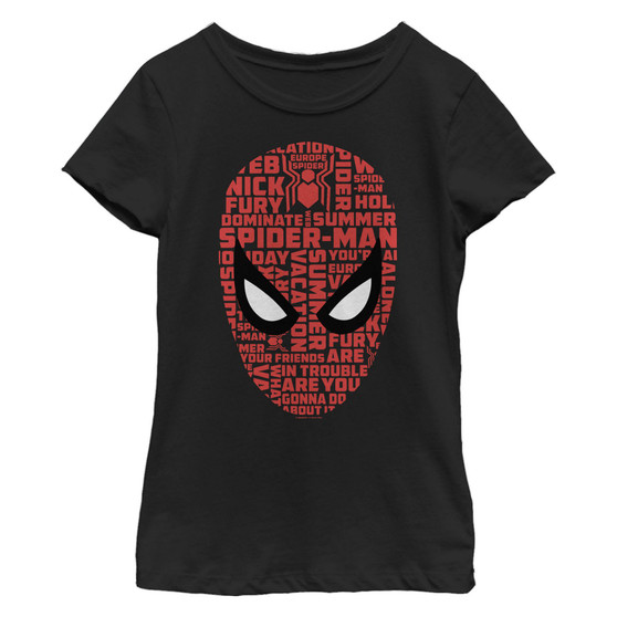 Girl's Marvel Spider-Man: Far From Home Keywords Child T-Shirt