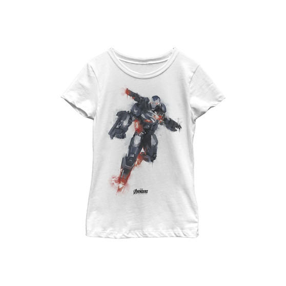 Girl's Avengers: Endgame War Machine Spray Paint  Child T-Shirt