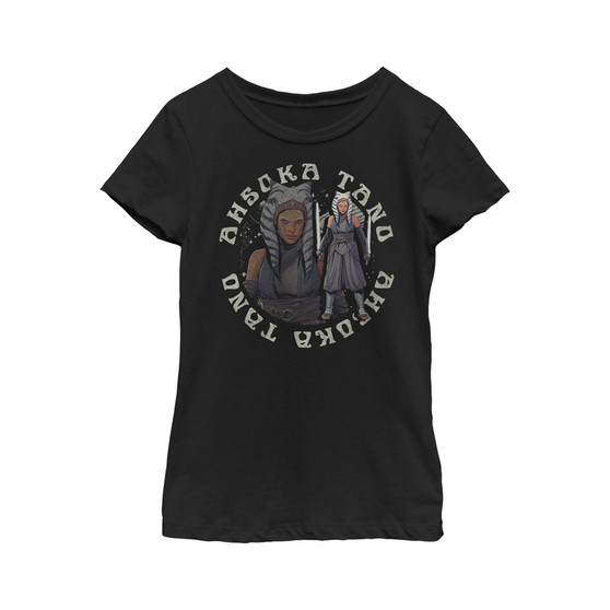 Girl's Star Wars: The Mandalorian Ahsoka Tano Circle Child T-Shirt