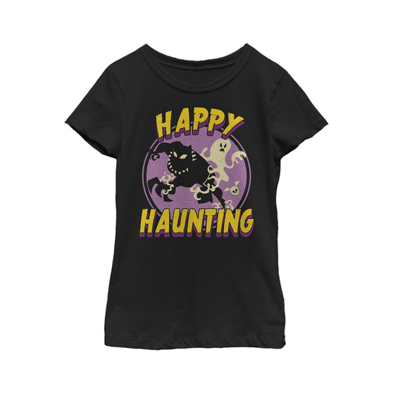 Girl's Black Panther Happy Haunting Child T-Shirt