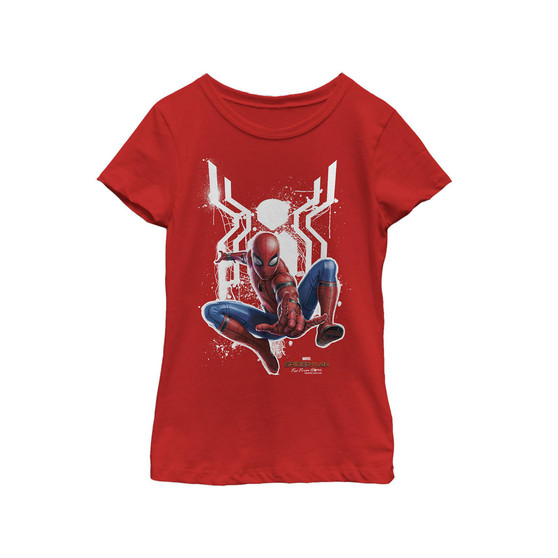 Girl's Spider-Man: Far From Home Logo Splatter  Child T-Shirt
