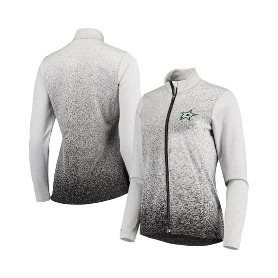 Women's White, Black Dallas Stars Guide Full-Zip Jacket