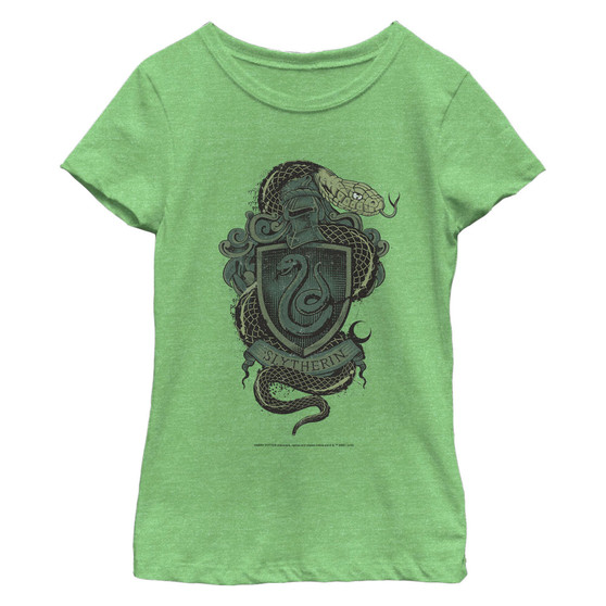 Girl's Harry Potter Slytherin Coat of Arms Child T-Shirt