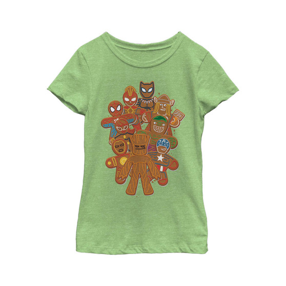 Girl's Christmas Gingerbread Cookie Heroes  Child T-Shirt
