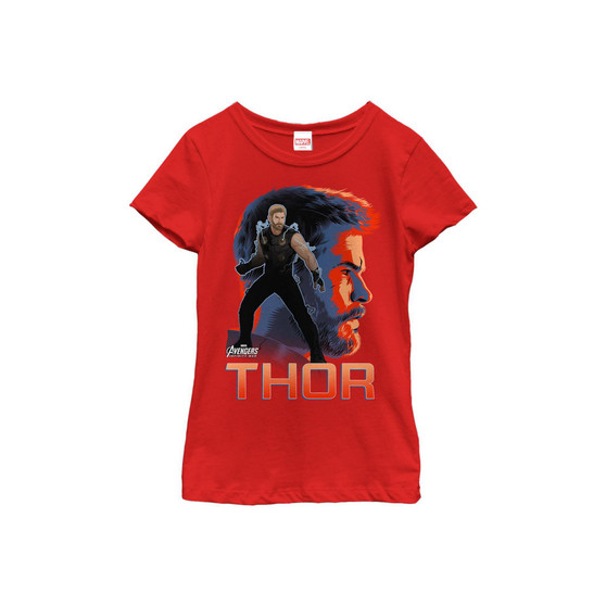 Girl's Avengers: Infinity War Thor View  Child T-Shirt